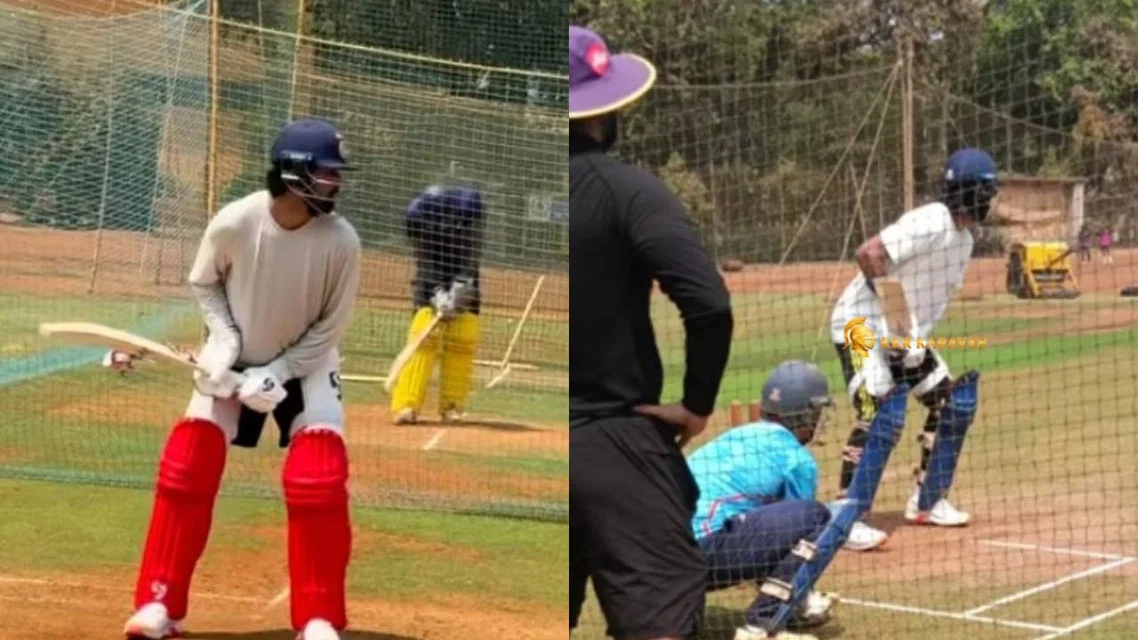 KL Rahul spotted at KKR camp [Source: @KkrKaravan/X.com]
