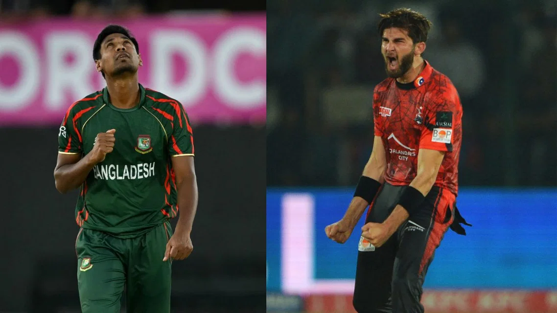 Shaheen Afridi and Mustafizur Rahman [Source: AFP]
