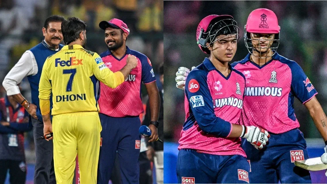 Sanju Samson will play against RR for CSK [Source: AFP]