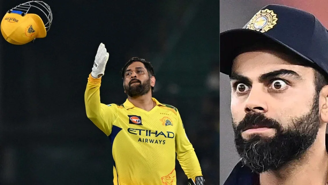 MS Dhoni and Virat Kohli (Source: AFP and X)