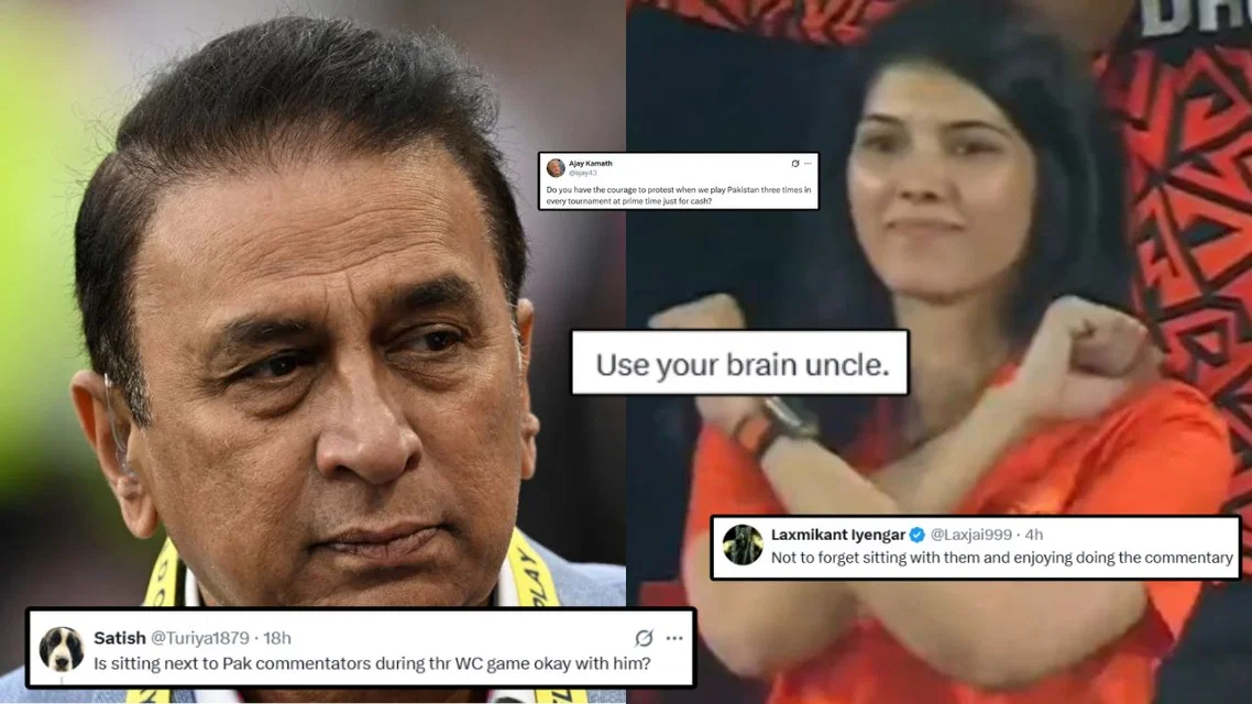 Kavya Maran and Sunil Gavaskar [Source: X]