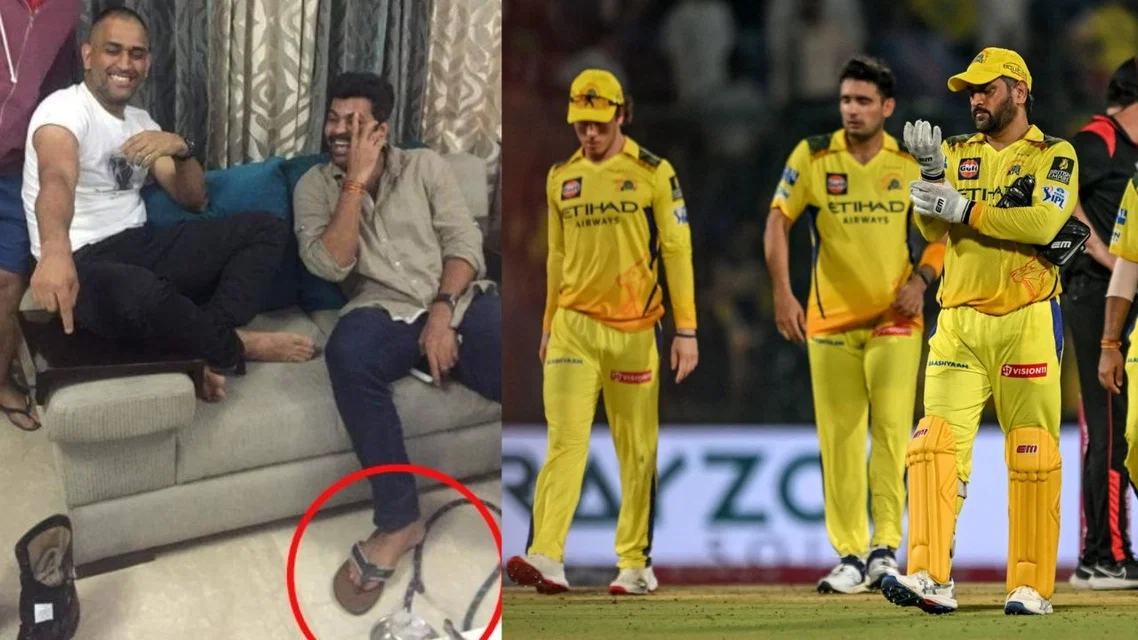 MS Dhoni & RP Singh having a hookah; MSD & CSK players on field (PC - afp.com)