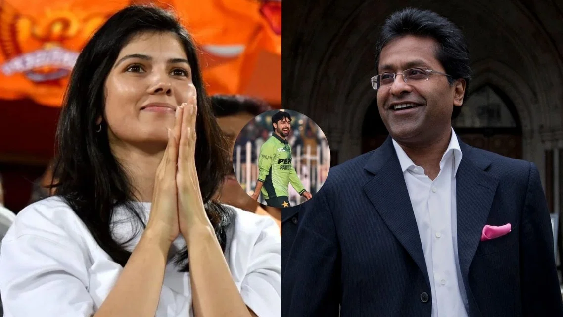 Kavya Maran & Lalit Modi (Source: AFP Photos)