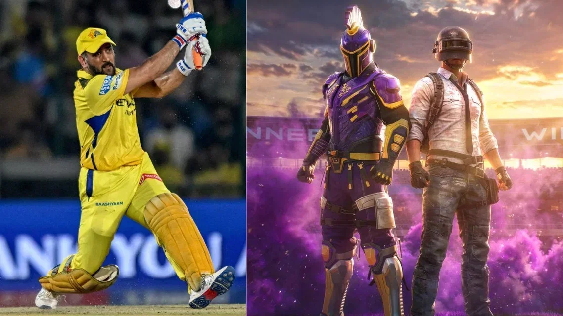 BGMI Collab with CSK and KKR (AFP & X.com@letsgrowesports)