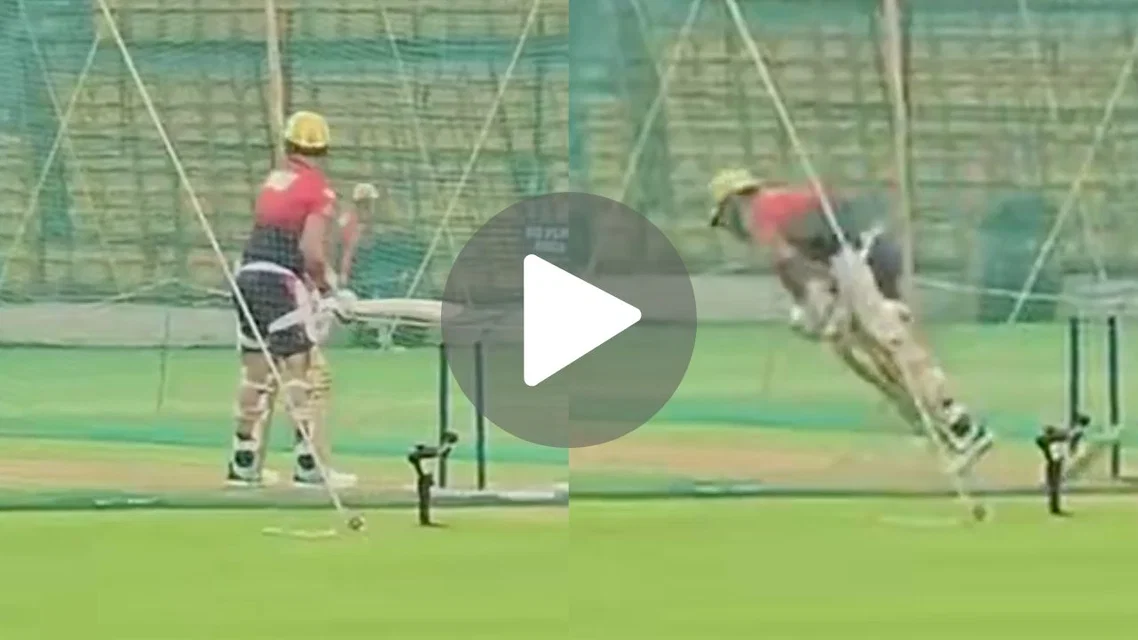 Virat Kohli in RCB nets facing Bhuvneshwar Kumar before IPL 2026 (PC-x.com)
