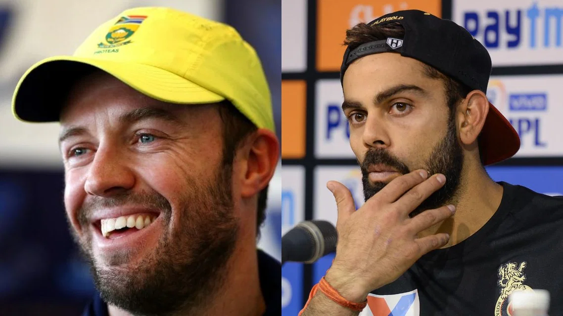 AB de Villiers Virat Kohli. Image Credits: AFP/X