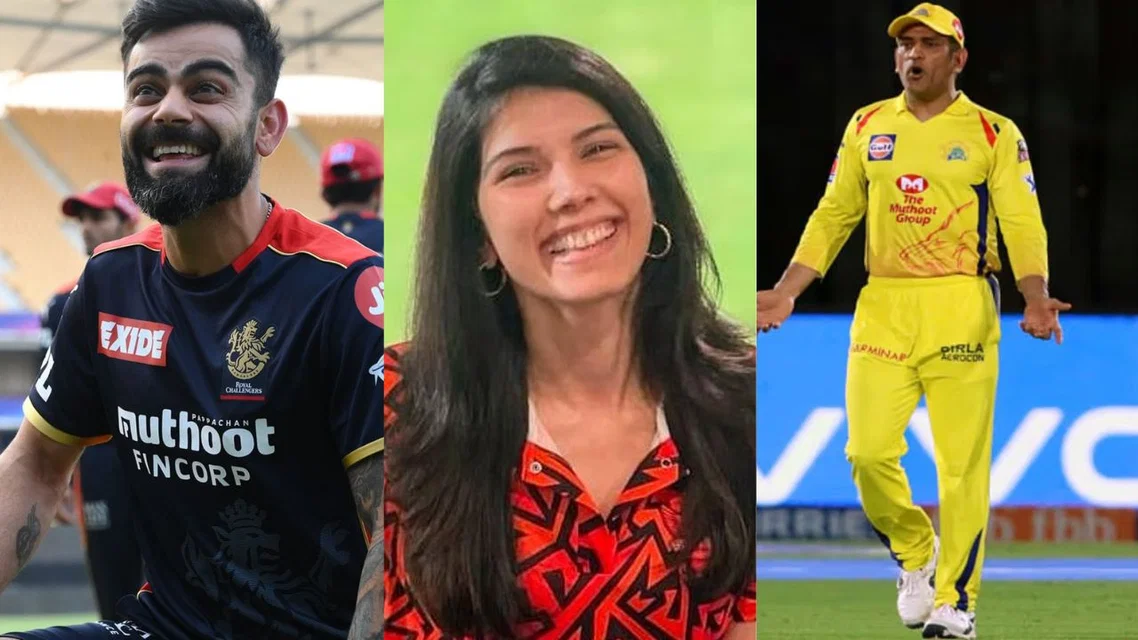 Virat Kohli Kavya Maran MS Dhoni. Image Credits: X