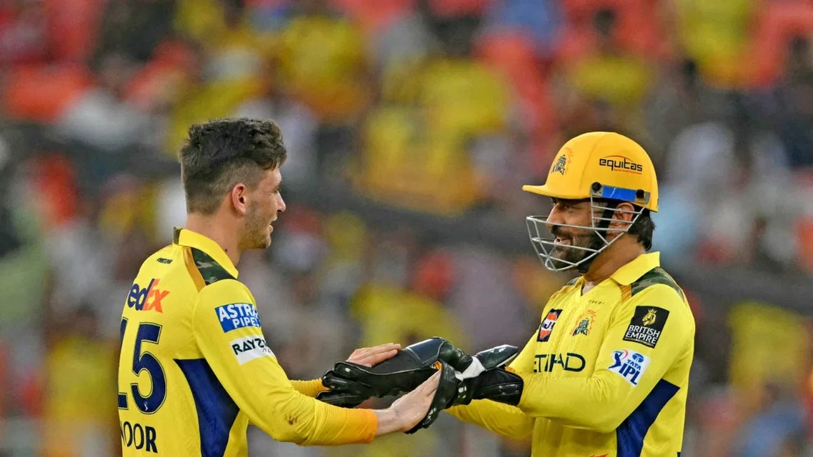 CSK's overseas players in main XI for IPL 2026 [Source: AFP]
