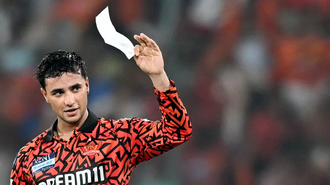 Abhishek Sharma for SRH (Source: AFP Photos)