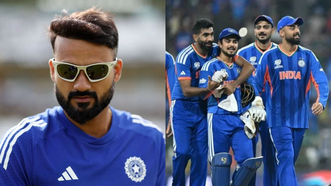 Akash Deep and Team India [Source: @mufaddal_vohra/x, AFP]