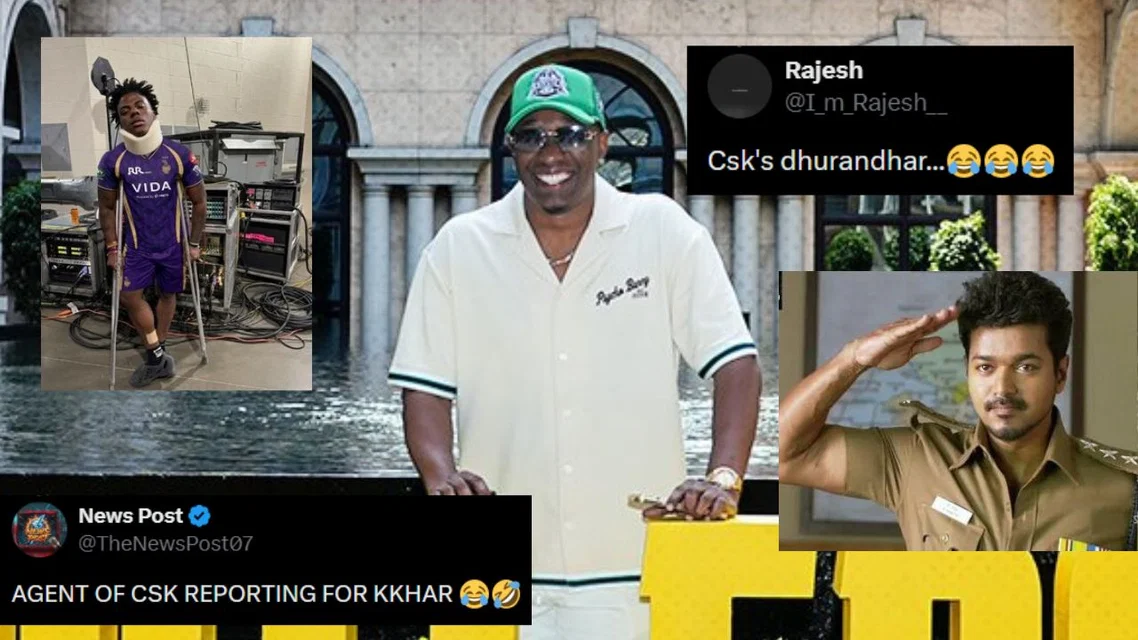 CSK fans poke fun at Dwayne Bravo [Source: @ChennaiIPL/x]