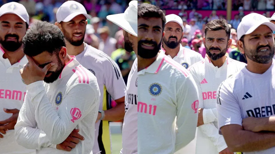 कोहली, रोहित और बुमराह [AFP]