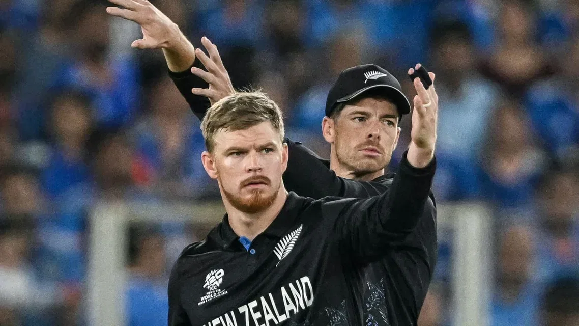 Mitchell Santner and Glenn Phillips (Source:AFP)
