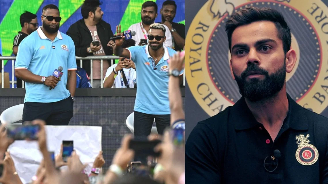 Hardik Pandya and Virat Kohli in picture. Credits: afp.com