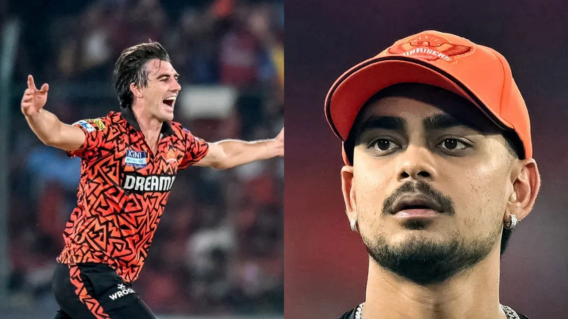 Pat Cummins and Ishan Kishan - (Source: AFP)