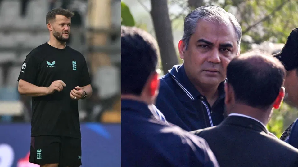 बेन डकेट और मोहसिन नक़वी [afp.com]