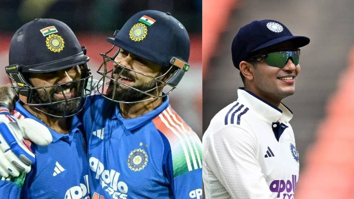 Rohit Sharma, Virat Kohli and Shubman Gill (Source: AFP)