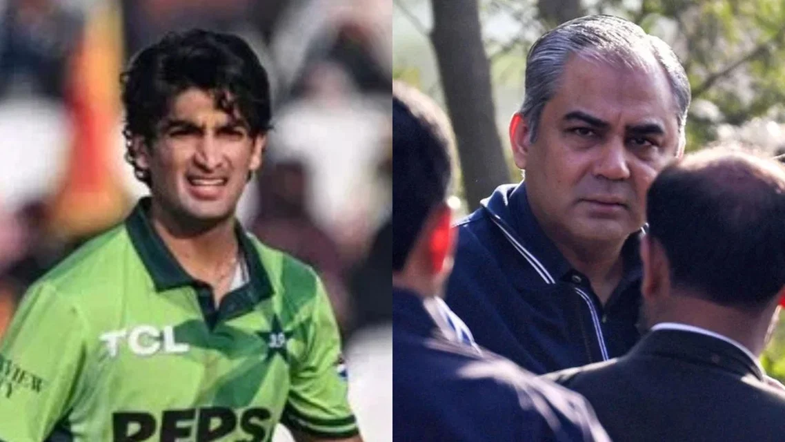 Mohsin Naqvi's PCB Punishes Naseem Shah [Source: AFP]