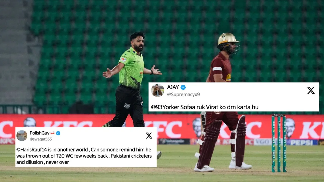 Haris Rauf. Image Credits: AP