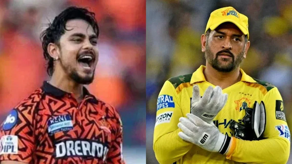 Ishan Kishan and MS Dhoni [Source: AFP]