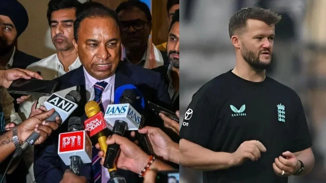 Devajit Saikia and Ben Duckett (Source: AFP)