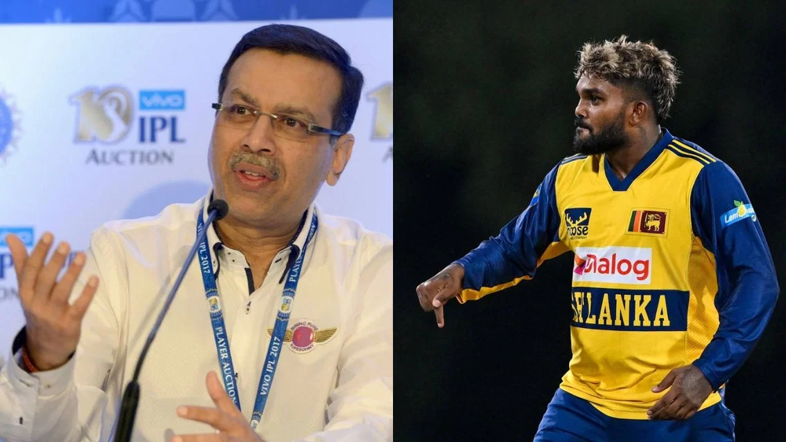 Sanjiv Goenka of LSG in IPL and Wanindu Hasaranga for Sri Lanka. Image Credits: AFP