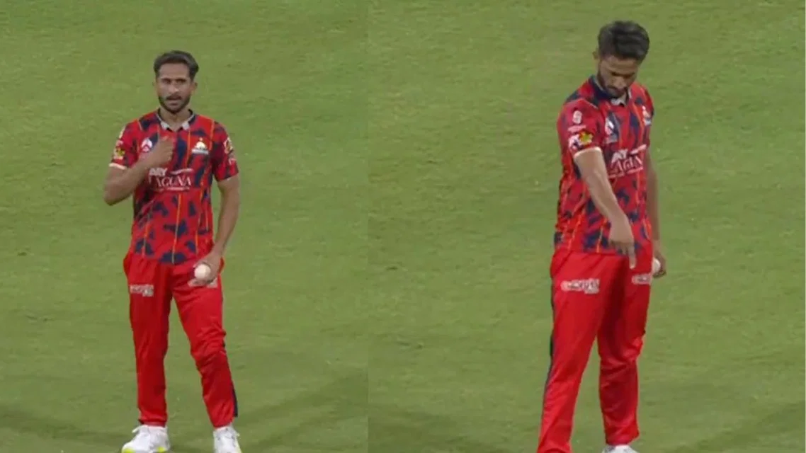 Hasan Ali animated celebration in PSL [Source: Screengrab- @pslt20]
