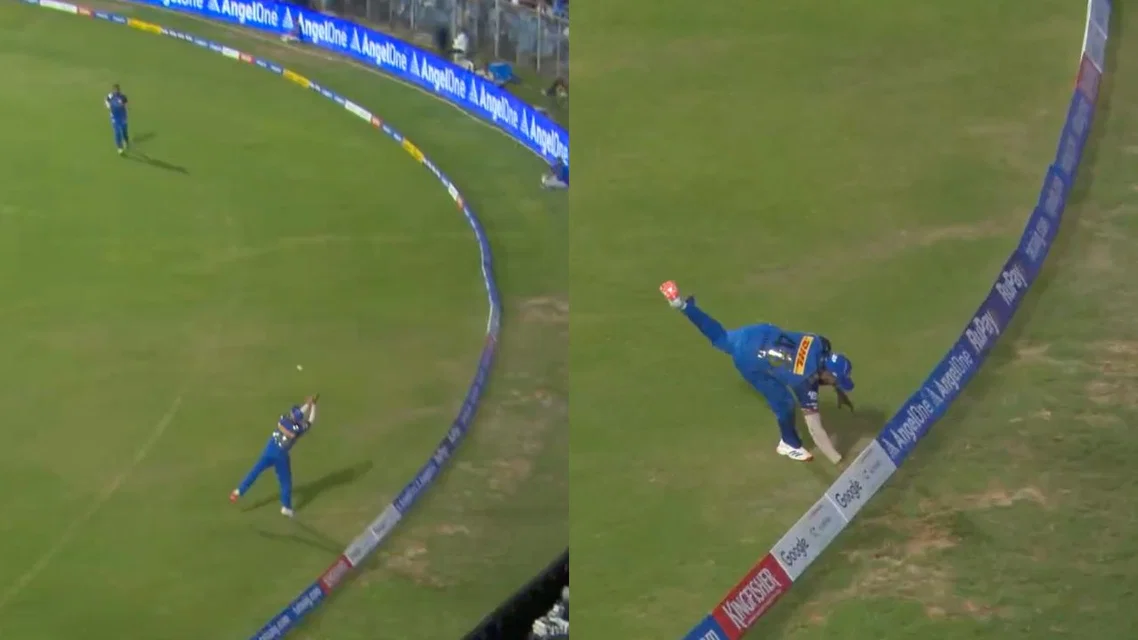 Rohit Sharma Embarrasses Himself At Wankhede (Source: Screengrab from JioHotstar)