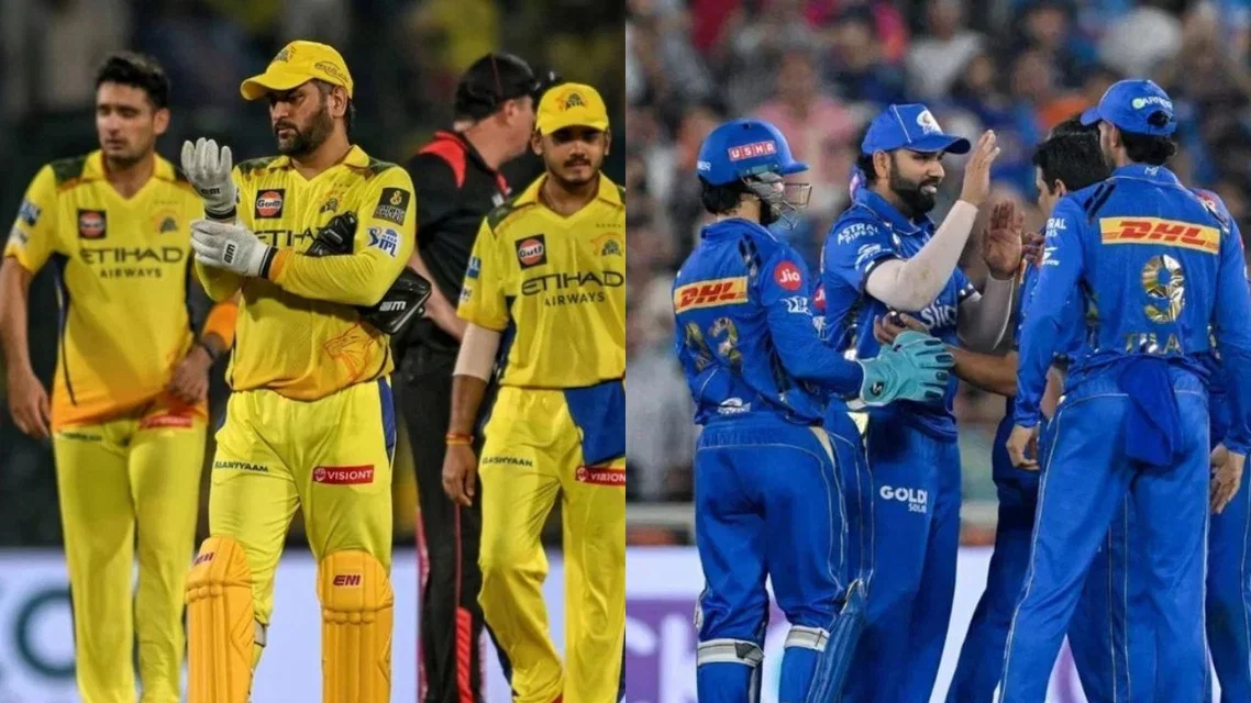 CSK and Mumbai Indians [Source: AFP]