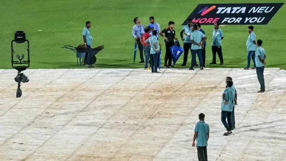 बारिश के कारण आरआर बनाम सीएसके मैच रद्द होने की आशंका (स्रोत: एएफपी)