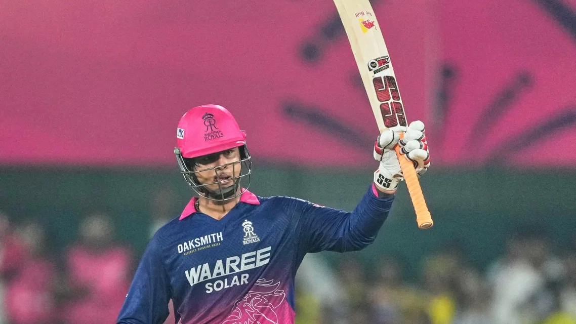 Vaibhav Sooryavanshi during RR vs CSK (Source: AP Photos)