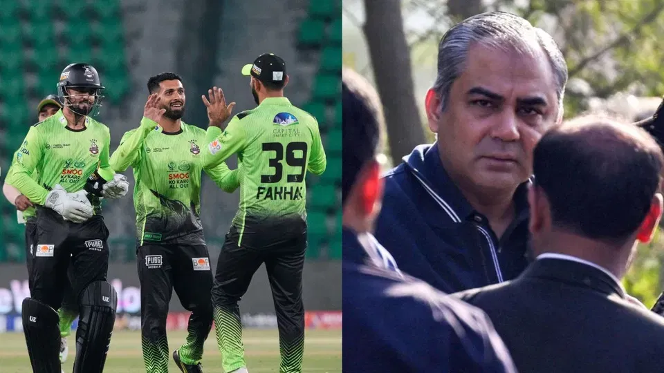 सिकंदर रज़ा और मोहसिन नक़वी [AFP]