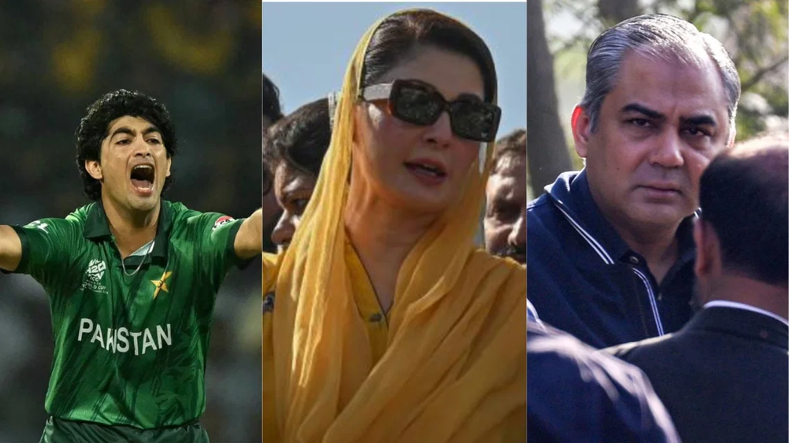 Naseem Shah Maryam Nawaz Mohsin Naqvi. Image Credits: AFP