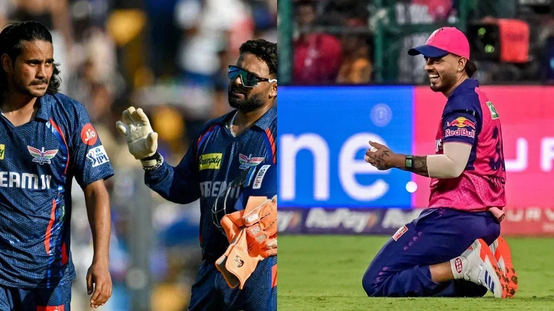 Rishabh Pant Digvesh Rathi Nitish Rana. Image Credits: AFP