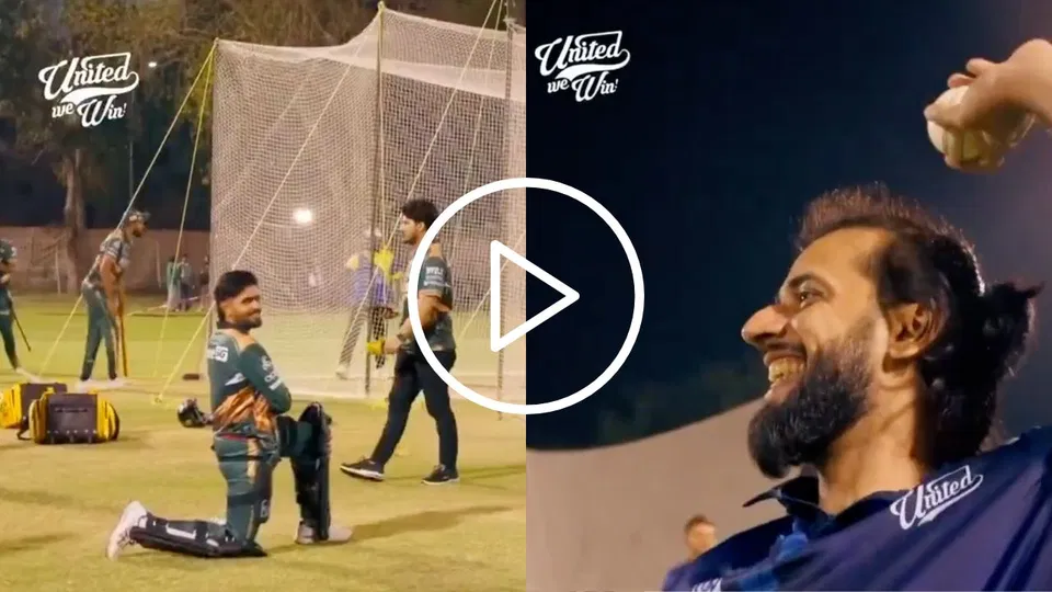 Watch- Babar Azam, Imad Wasim Get Into A Fight For Fun Ahead Of PSL 2026 Face-Off
