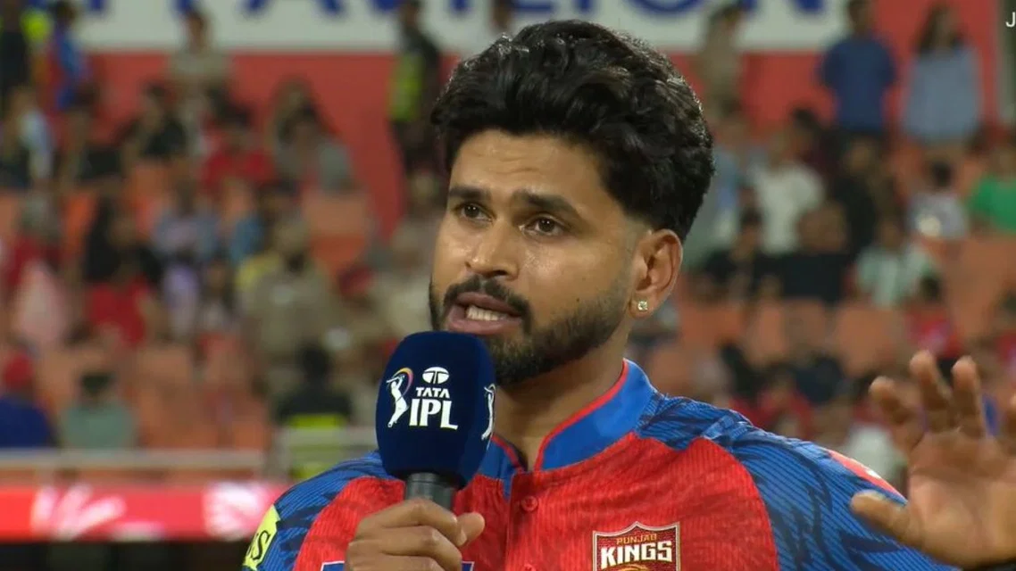 Shreyas Iyer at toss - (Source: ScreenGrab/Hotstar)