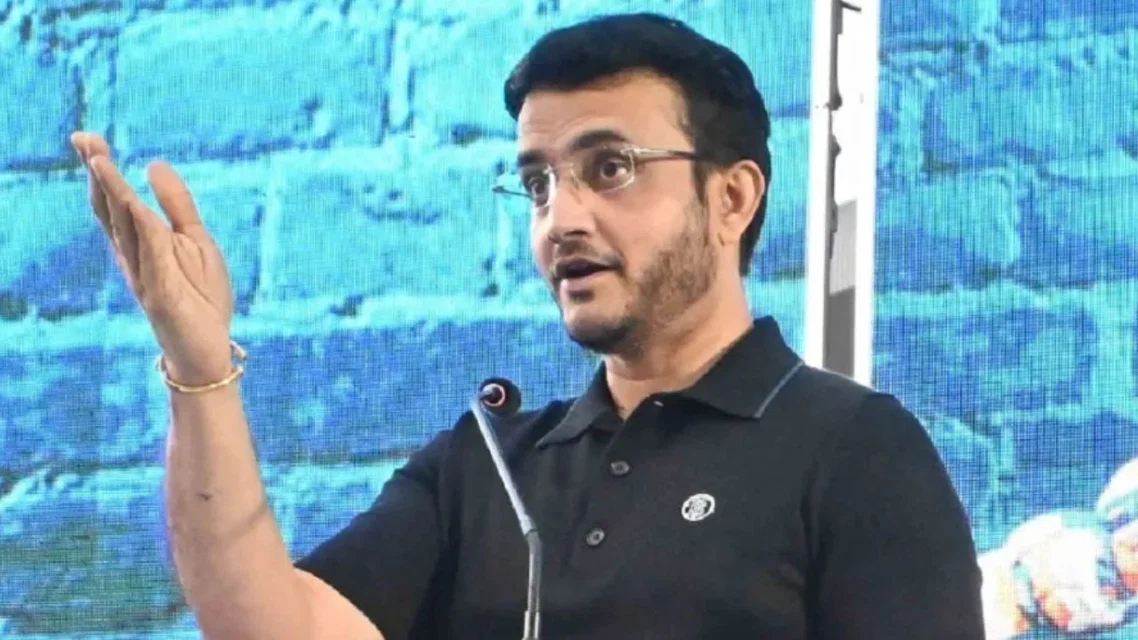Sourav Ganguly speaking at a CAB meeting [Source: CAB]
