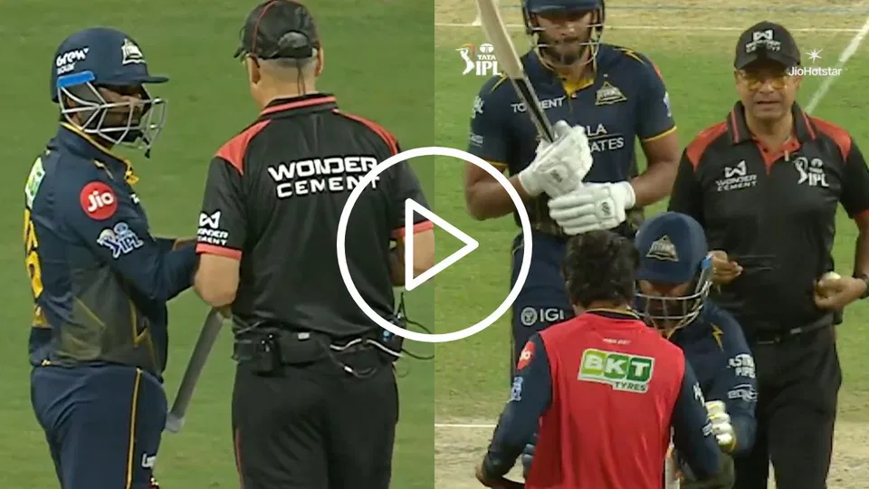 गुजरात टाइटन्स के लिए राहुल तेवतिया - (स्रोत: स्क्रीनग्रैब/स्पोर्टस्टार)