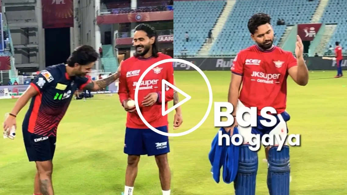 Nitish Rana Digvesh Singh Rathi and Rishabh Pant in frame [Source: Screengrabs]