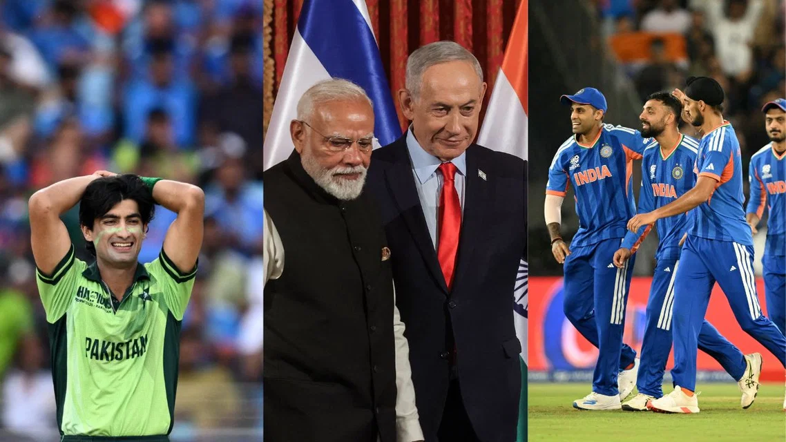 Naseem Shah Narendra Modi Indian Cricket Team. Image Credits: AFP