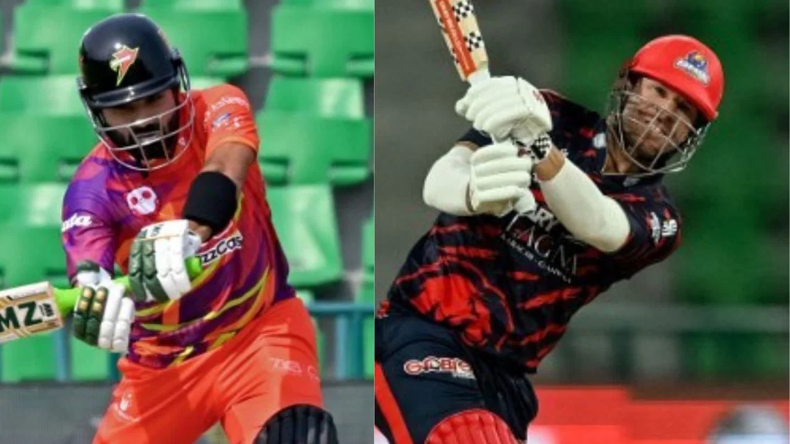 Mohammad Rizwan and David Warner. [Source - AFP]