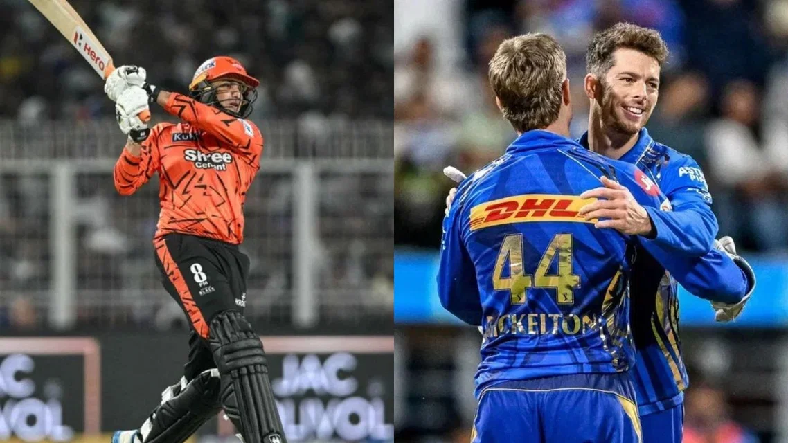 Abhishek Sharma and Mitchell Santner [Source: AFP]