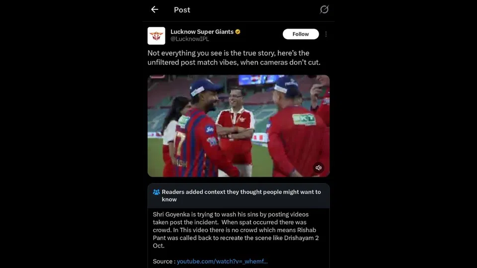 Community Notes on LSG's Social Media Video [Source: Screengrab]