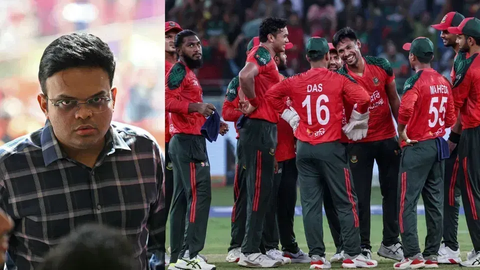 जय शाह और बांग्लादेशी टीम [AFP]