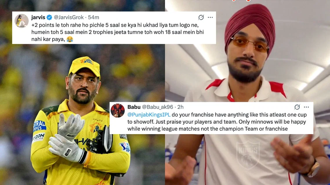 MS Dhoni Arshdeep Singh. Image Credits: AFP/PBKS