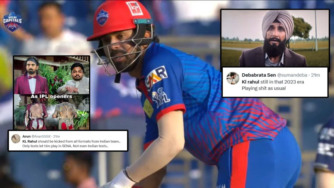KL Rahul bashed online for poor performance [Source: Screengrabs]