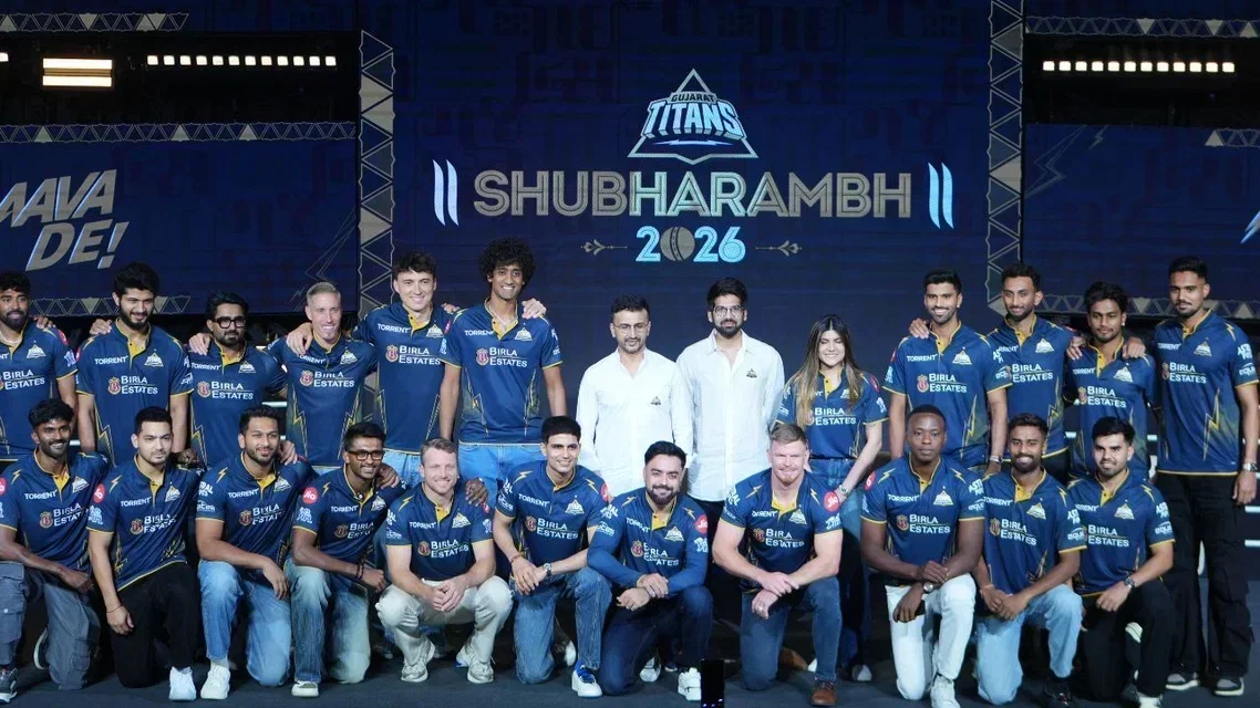 Gujarat Titans IPL team [Source: AP]