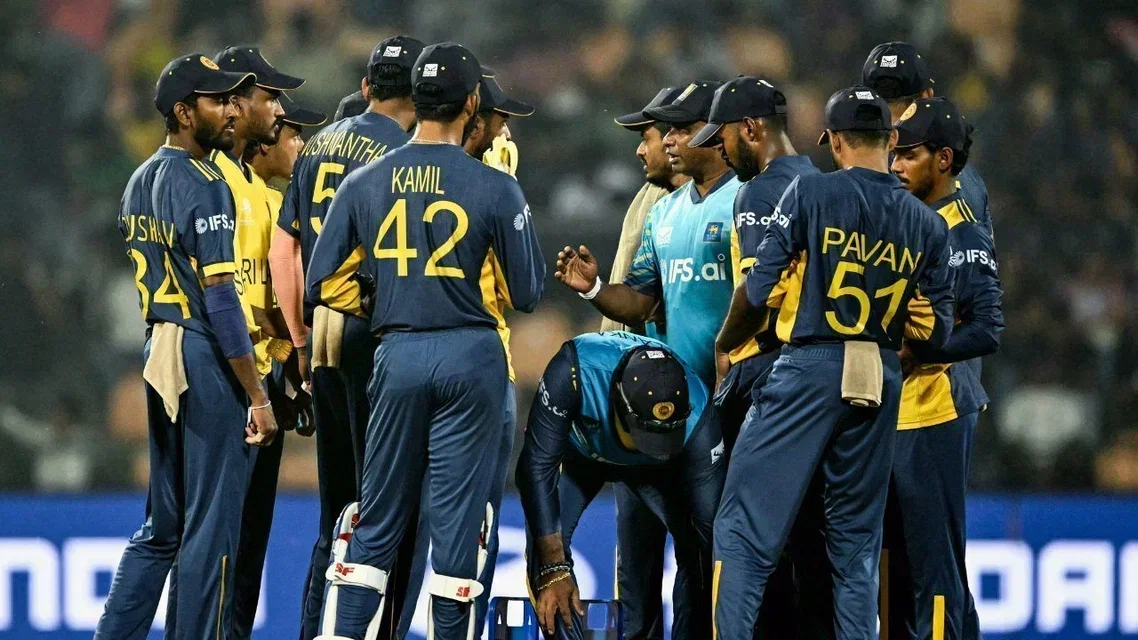 &nbsp;Sri Lankan Cricketers revolt [Source: AFP]