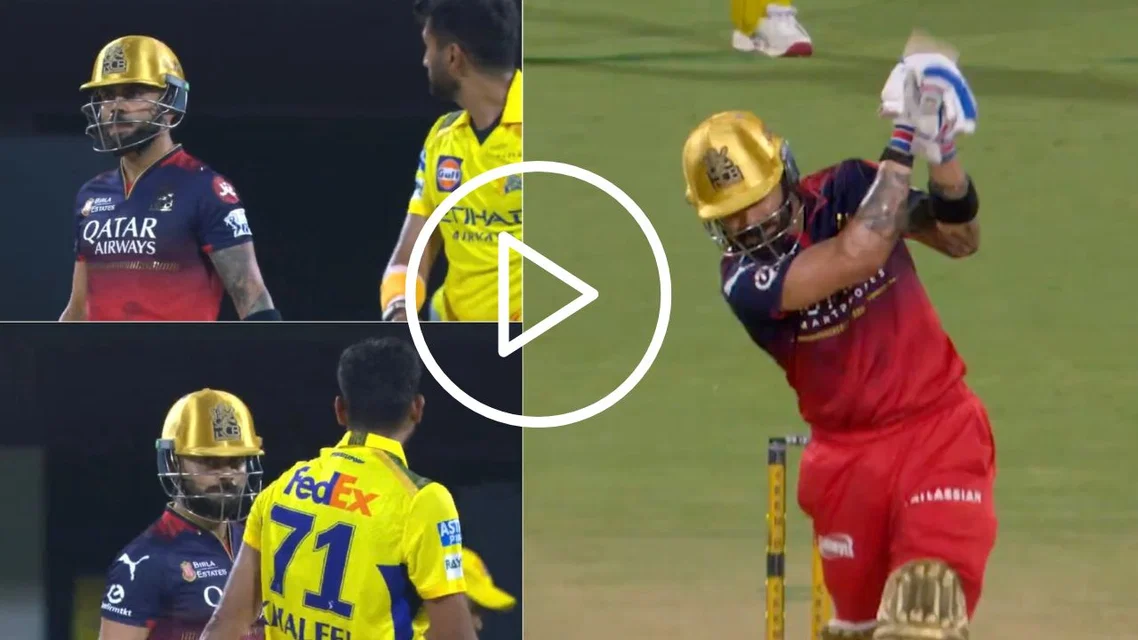 Kohli sledged by Khaleel during RCB VS CSK [Source: Screengrab/Star Sports]
