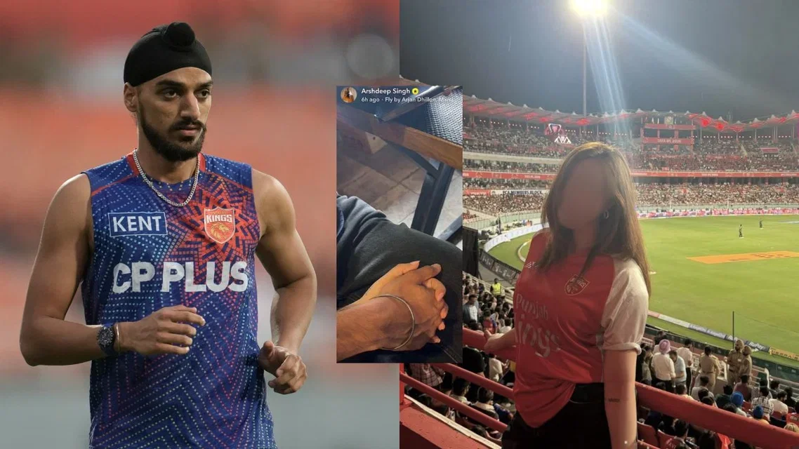 Arshdeep Singh With Alleged Girlfriend Samreen Kaur. Image Credits: AFP/X